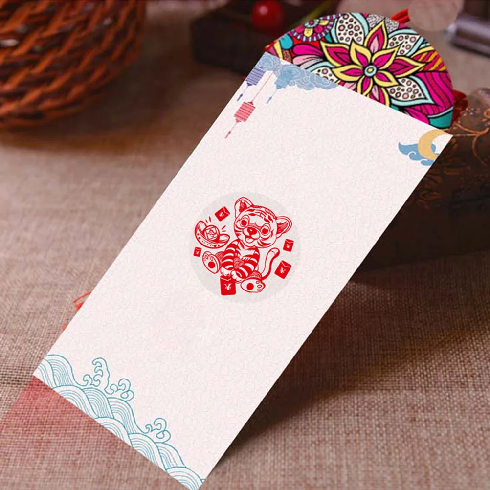 Rouleau d'autocollants pour sac cadeau du nouvel an, étiquette autocollante pour enveloppes, boîtes à bonbons, emballage, DIY bricolage, 1 rouleau