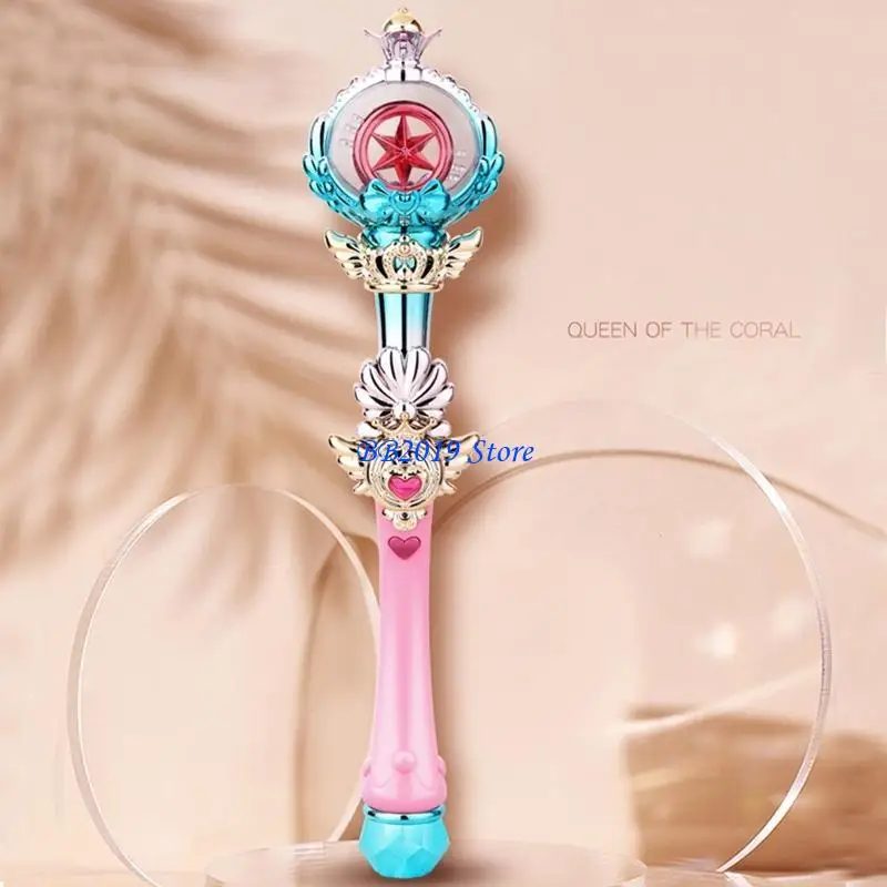 

Q0KB Handheld Glowing Wand Toy Party Decorative LED Girls Pretend for Play Prop