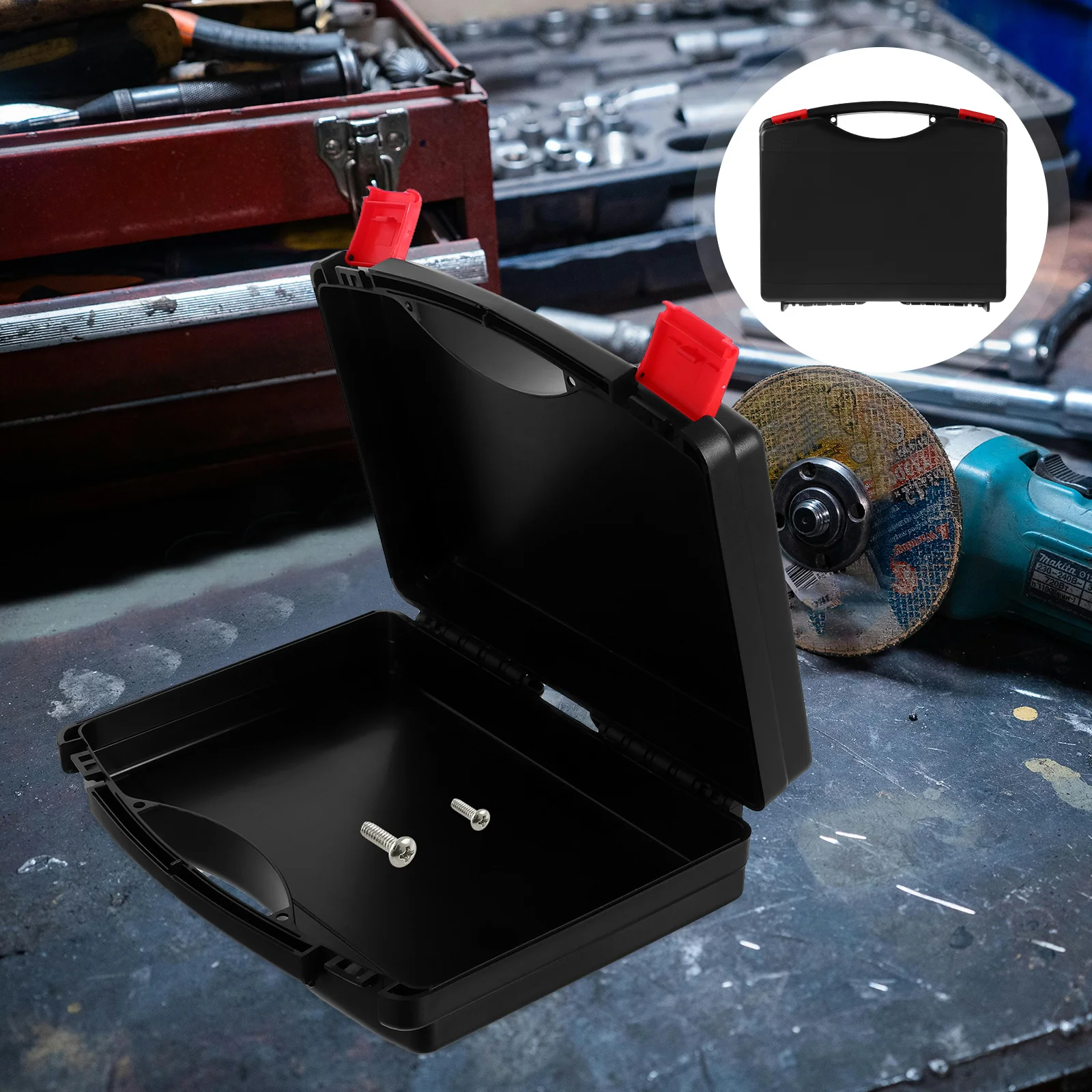 

Durable Multifunctional Portable Toolbox Organizer for Tools Safety Equipment Shock Drop Protection Spacious Storage