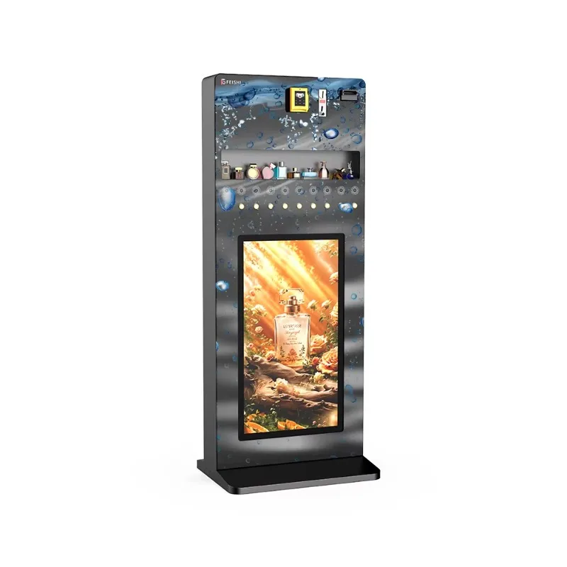 

Latest Sample Cologne Vending Machine XYZ Cologne and Perfume Vending Machine With Stand