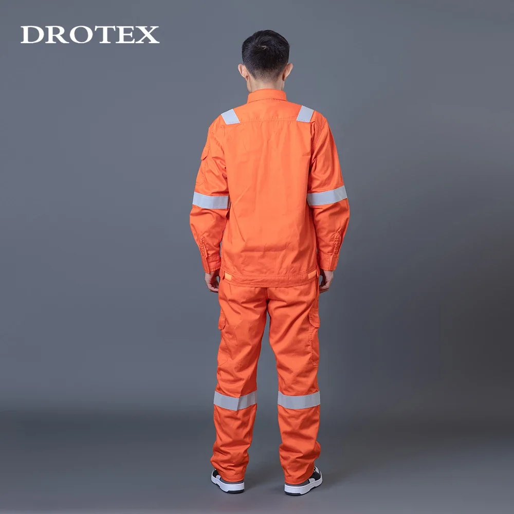 Uniform Welding Anti Fire High Vis Flame Safety Jacket and Pants Work Suits For Men