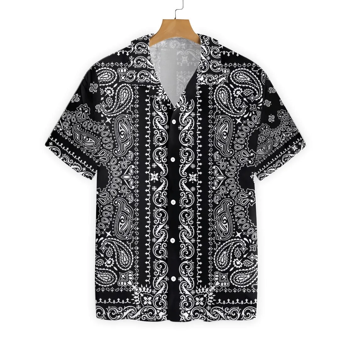 

Hawaiian Shirts for Men Paisley Print Shirts National Characteristics Cool Nature Summer Casual Button Up Hawaii Shirts