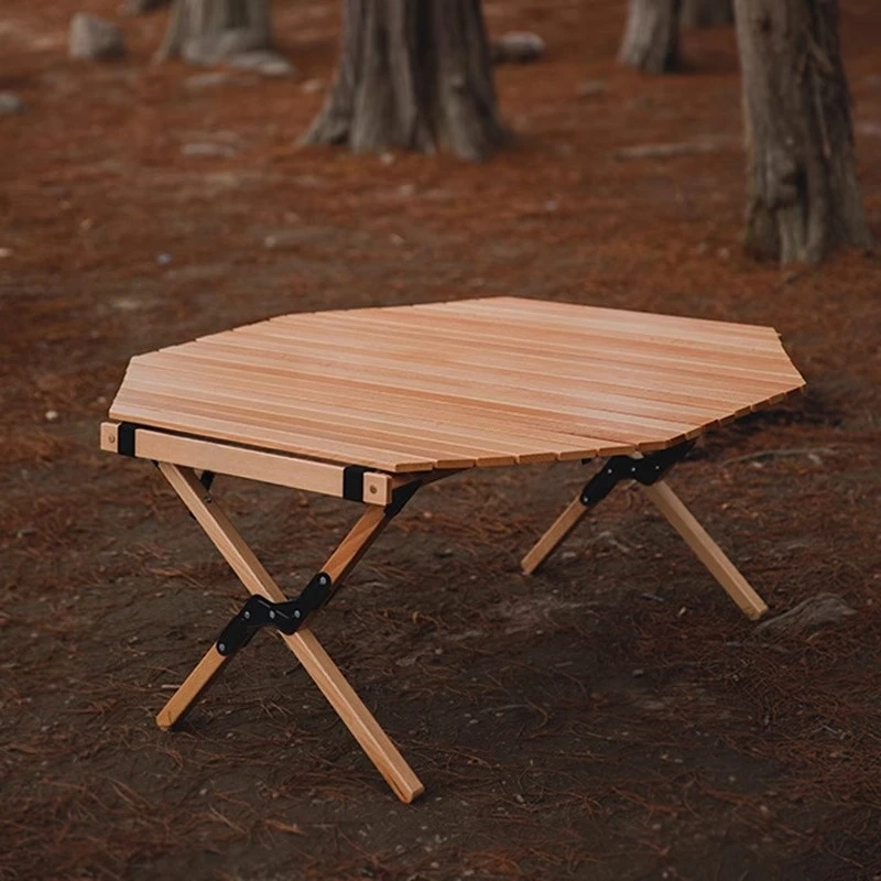 

home courtyard barbecue car solid wood table picnic folding table