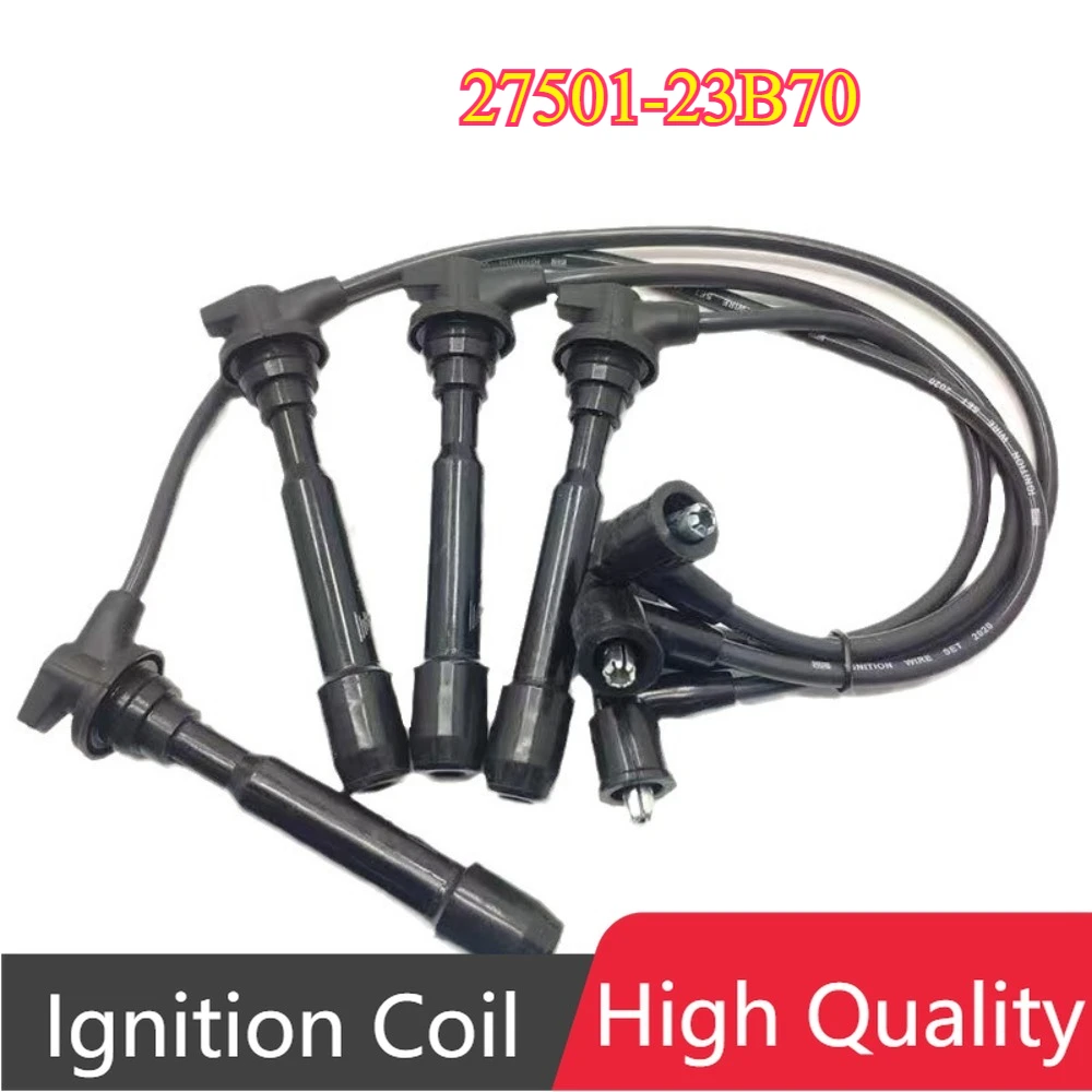 

4Pcs/Set 27501-23B70 2750123B70 Spark Plug Wires Ignition Wires For Hyundai Elantra Tiburon Tucson Kia Soul Spectra Spectra5