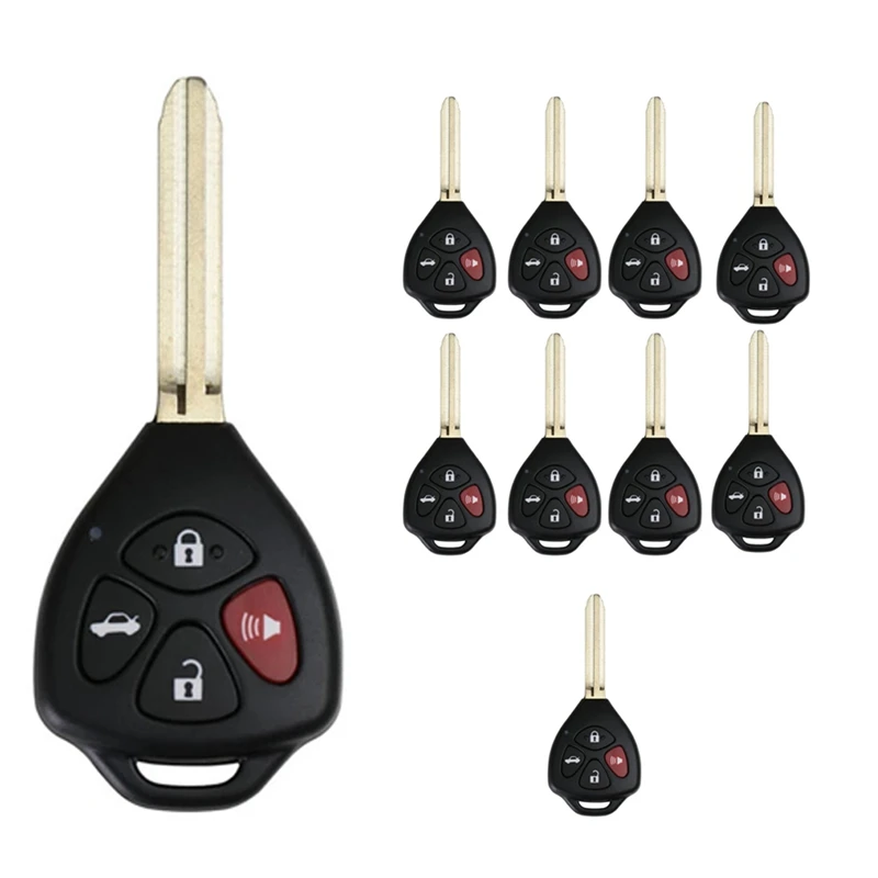 5Pcs/Lot XKTO02EN Wired Remote Key Universal 4 Buttons Key Tool Max VVDI2 Mini Key For Toyota Ford Style English Version