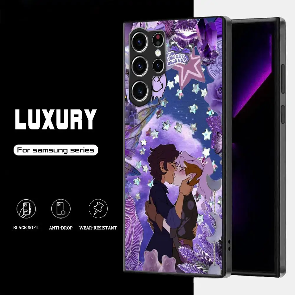 A-The Owl Houses Phone Case For Samsung Galaxy S23 S22 S21 S20 Plus Ultra M54 Note20 Soft Black Phone Cover