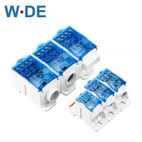 Din Rail Distribution Box Block One In Multiple Out UKK Power Universal Electric Wire Connector Junction Box Terminal Block 1 PC