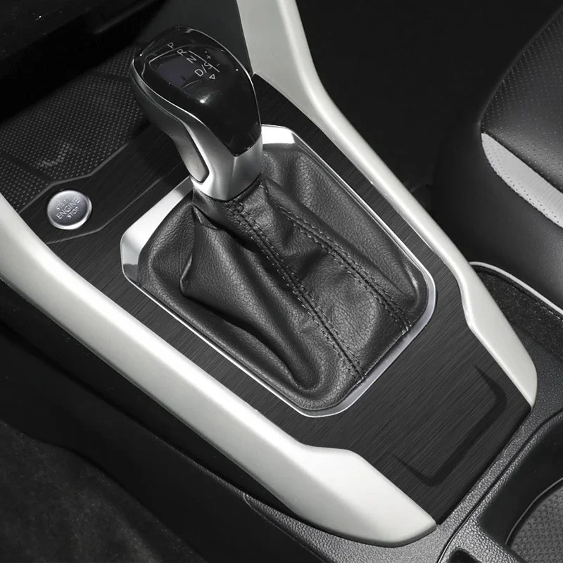 Car Carbon Black Interior Sticker Lifting Window Panel Decal For Volkswagen T-ROC 2017-2026 LHD Gear Inner Door Protective Film
