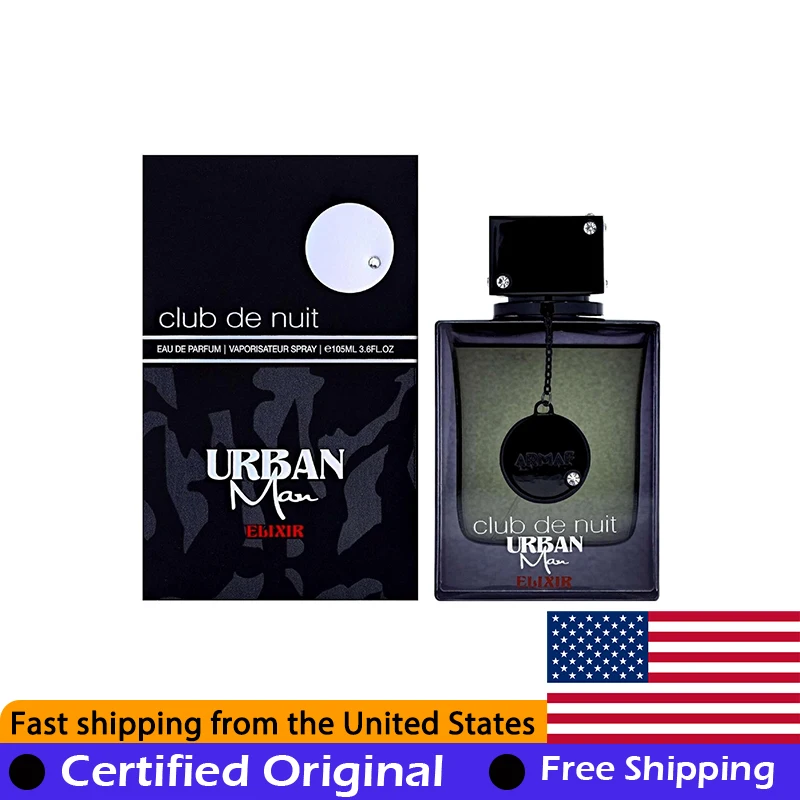 

Armaf Club De Nuit Urban Elixir Eau de Parfum Spray 100 ML Lasting Woody Pheromone Cologne Perfume 3.6 Oz Original Arab Perfumes