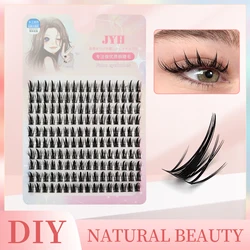 ADIYA 120 Clusters DIY Individual Cluster Lashes Bunch Eyelash Extension Natural Dovetail Segmented Lashes Eyelashes Bundles