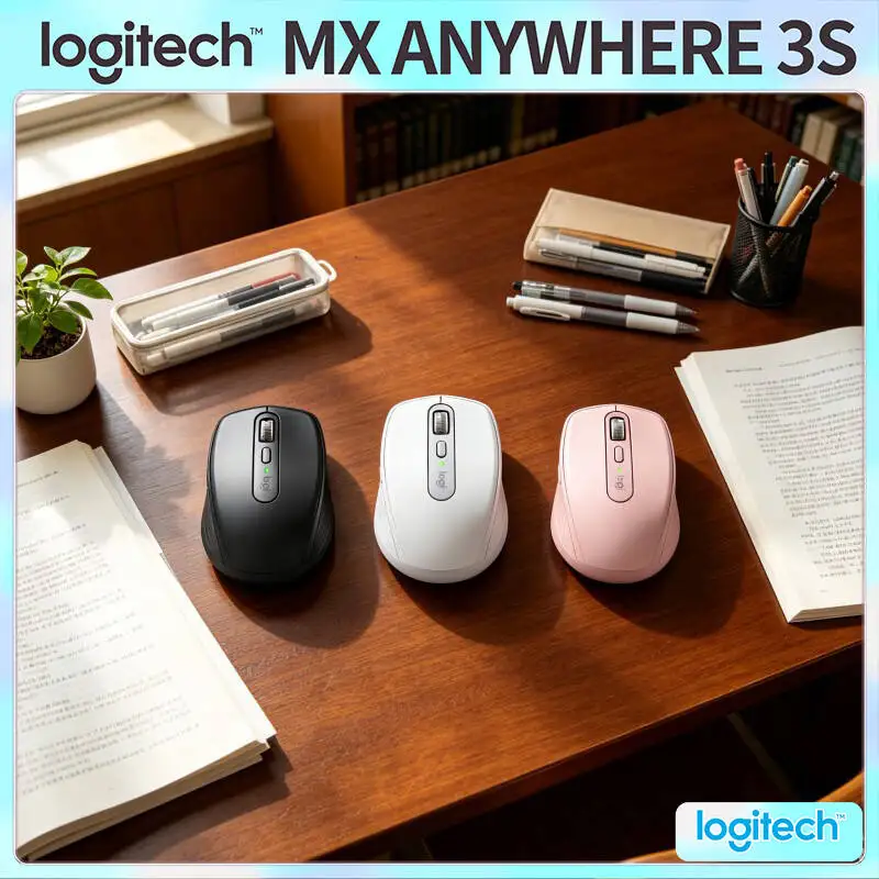 

Professional MX Anywhere 3S - 8000 DPI, Hyper-Scroll Feature, USB-C Port, Must-Have for Electronics Seller Stock Record Keeping