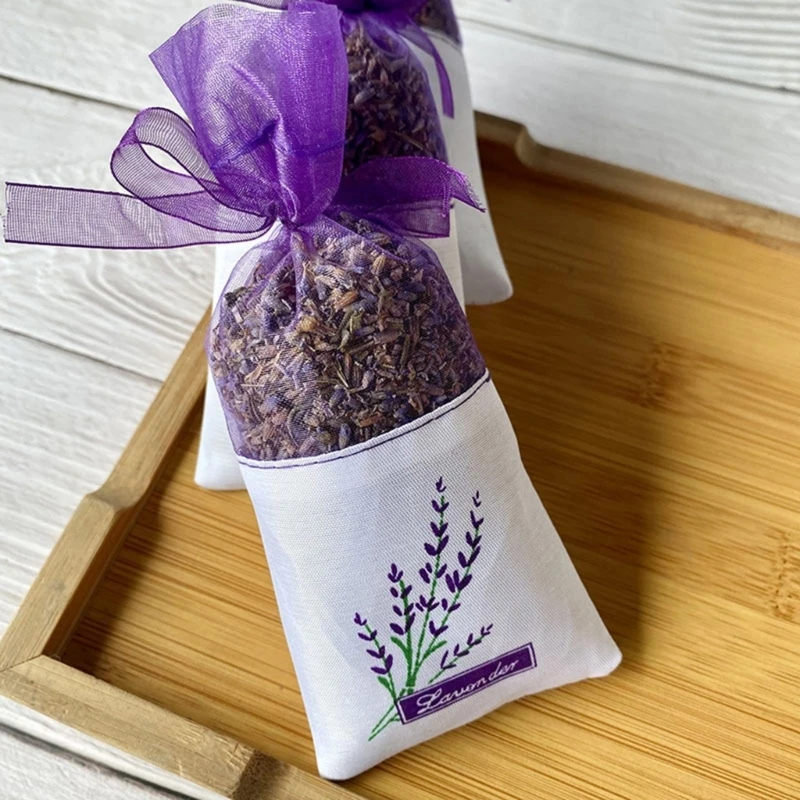 20PCS Lavender Bag Empty Sachets Bag Dried Lavender Flower Closet Freshener Scents Bags for Drawers Fragrances