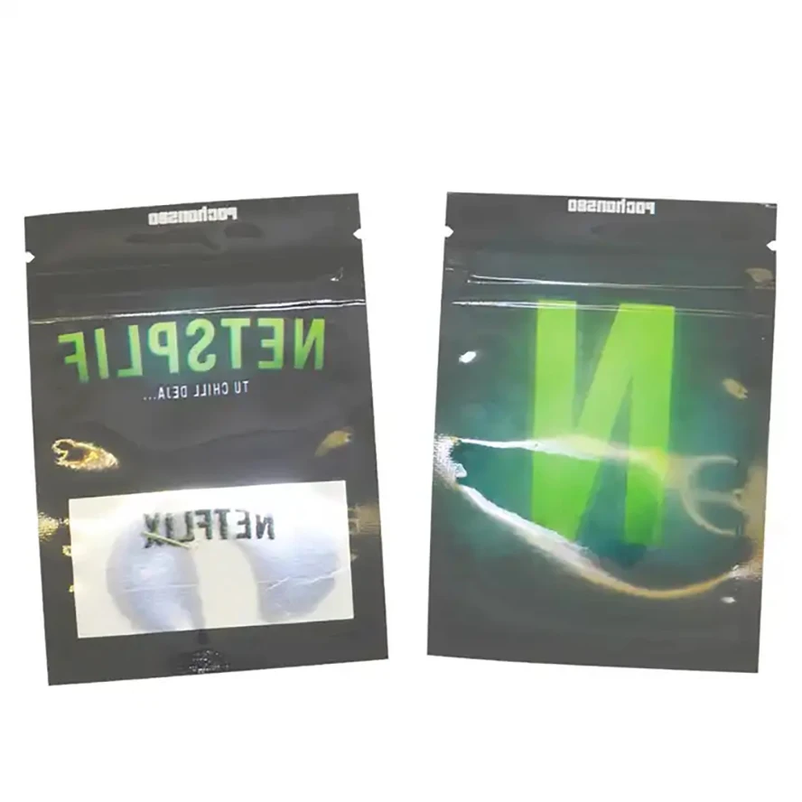 

100pcs Aluminum Foil Zip Lock Mylar Pouch Cookie Candy Food Storage Packaging Bags Customized Printed LOGO Wholesale