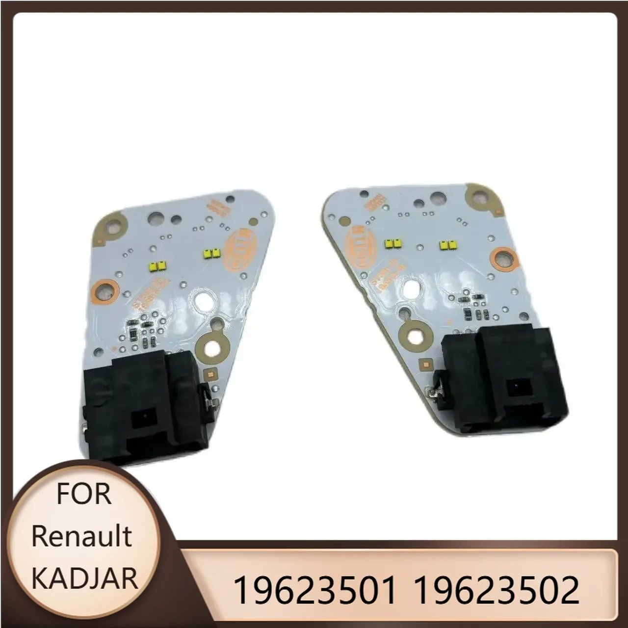 

19623501 19623502 Для Renault KADJAR 2015 2016 2017 2018 белый свет DRL платы модуль дневных ходовых огней светодиодный чип освещения