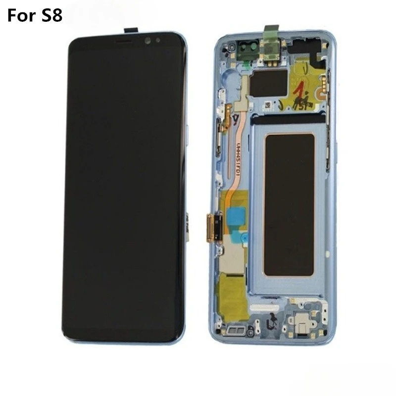 Applicable To Samsung S8 Plus Screen Assembly Framed Mobile Phone S8 + Curved AMOLED Display G955