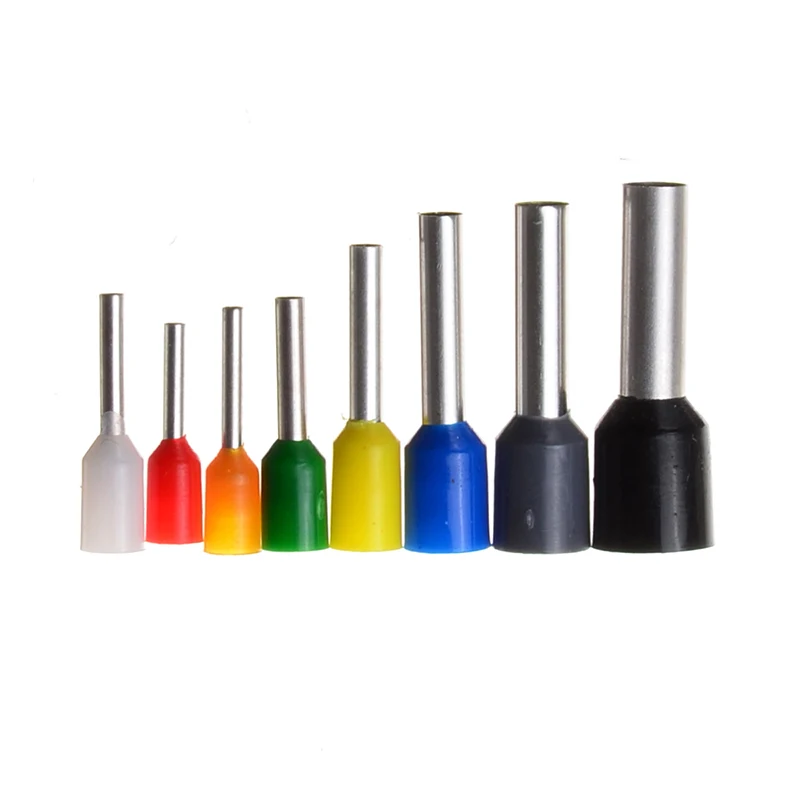 Kit surtido de conectores de crimpado eléctrico AWG 22-10, Kit de conectores de extremo de cable de bloque de terminales de férulas de aislamiento, 400 piezas