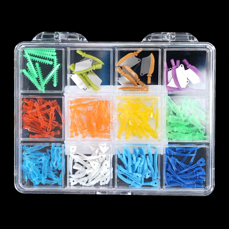 

Набор межзубных клиньев, межзубные клинья с отверстиями, цветные пластиковые межзубные клинья для заполнения промежутков, стоматологический вспомогательный материал