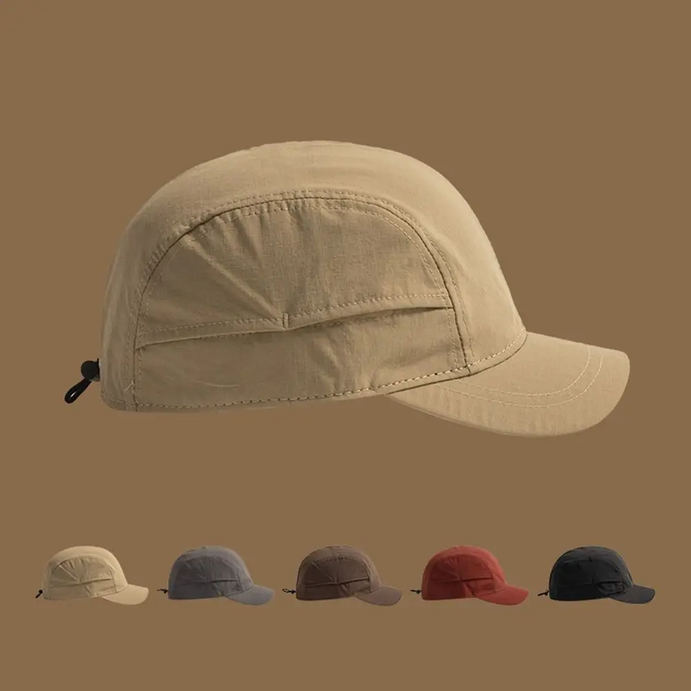 

Casual Cotton Baseball Caps Adjustable Short Brim Golf Dad Hat Quick Dry Sun Protection Snapback Caps Men Women