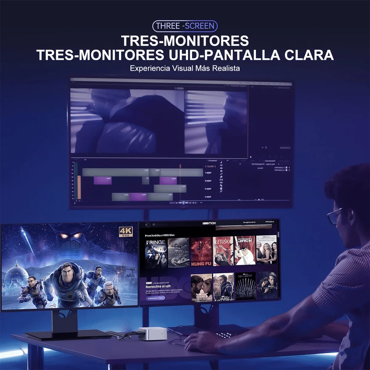 جهاز كمبيوتر صغير ACEMAGIC T8puls مزود بمعالج Intel N95 LPDDR5 12GB SSD 256GB turbo 3.4 جيجا هرتز مكتب الأعمال WIFI 5+BT4.2