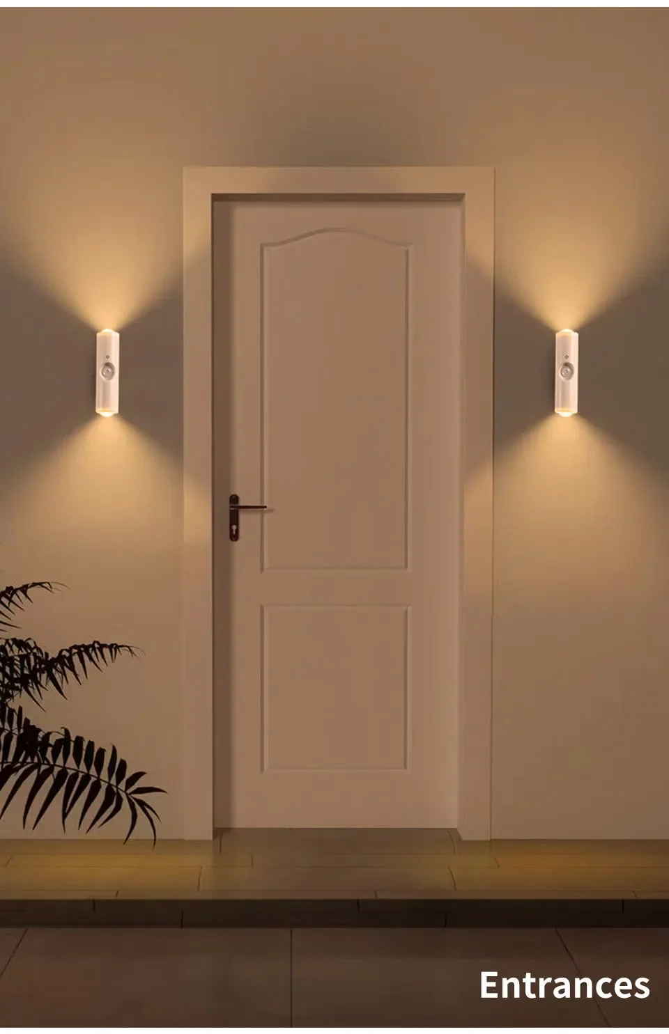 Motion Sensor Night Light 7 Color Change LED Wireless Wall Lamp Magnetic Rechargeable Spotlight For Bathroom Bedroom_maomaolike.com