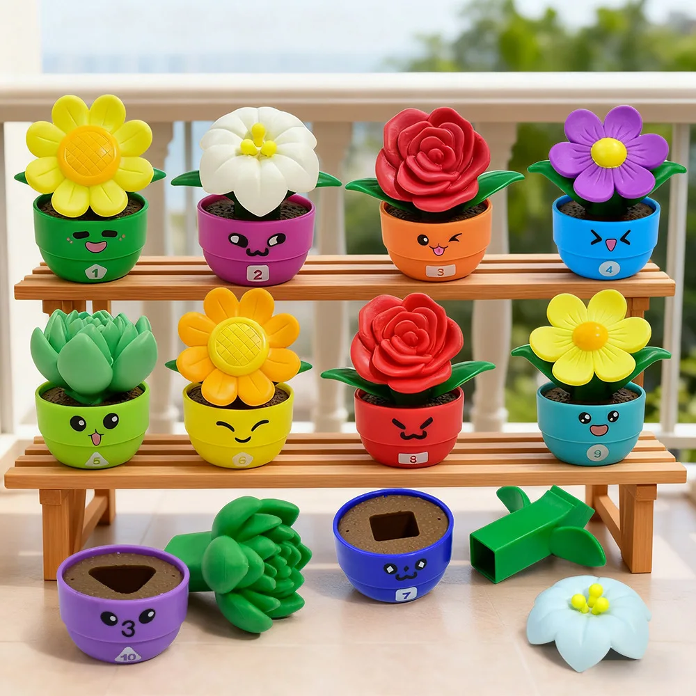 

Building block flower pot children's educational early education toys for preschool learning birthday holiday gifts