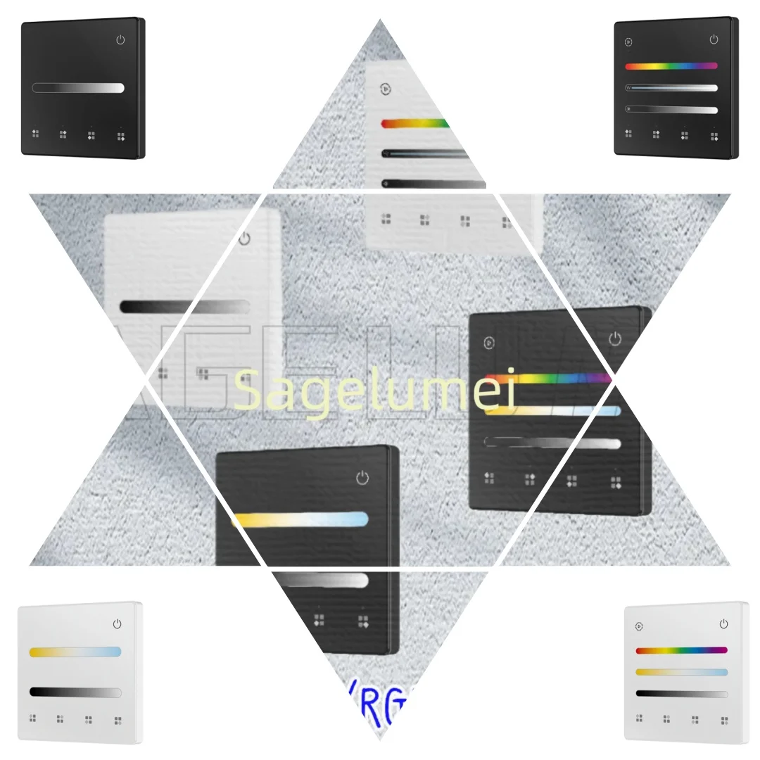 

TL1/TL2/TL4/TL5 SKYDACNE 4-сцена или 4-зонная сенсорная панель с затемнением, пульт дистанционного управления, сверхчувствительный высокопрочный стеклянный светодиодный контроллер