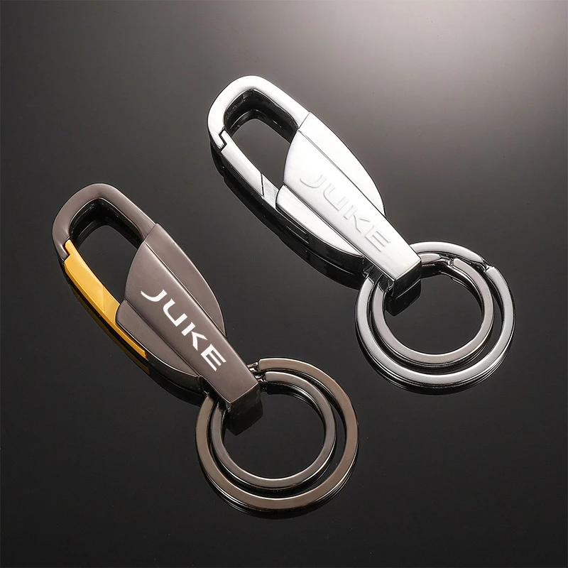 Zinc Alloy Car Keychain Key Ring Emblem Keychain For Nissan Juke F15 F16 2010 2011 2012 2016 2019 2011 2022 Car Accessories