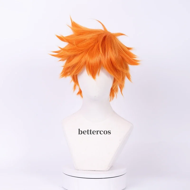 Anime Shoyo Hinata Syouyou Short Orange Cosplay Costume Wig