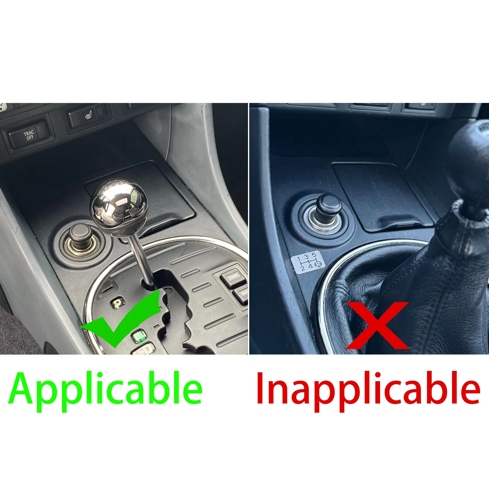 For Lexus IS IS300 1999-2005 Carbon Fiber Central cigarette lighter panel frame Car Accessories Interior Decorative Stickers