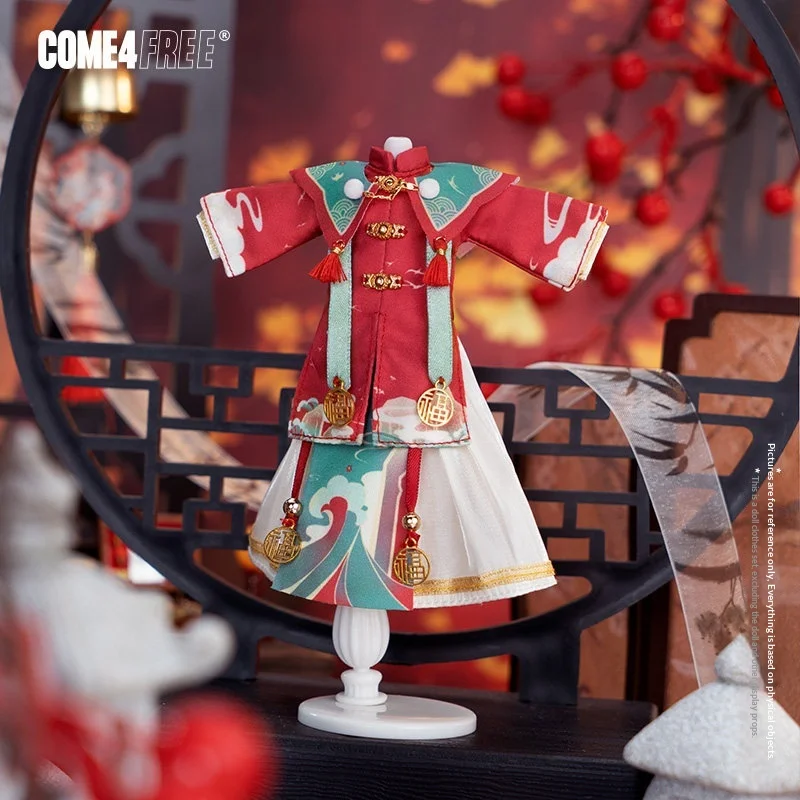 

Come4free Ob11 Bjd Doll Clothes Chinese Style Liyuan Dream Series Traditional Hanfu Outfit For 1/12 Scale Ball Jointed Doll Gift