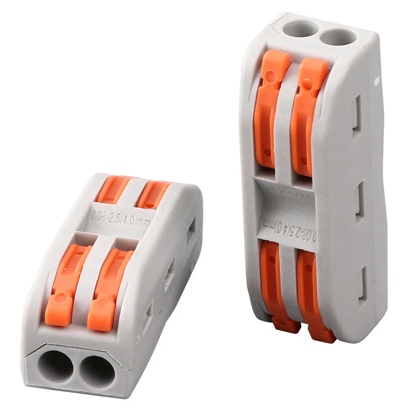 

Быстроразъемный соединительный терминал PCT222, двухвходовой двухвыходной параллельный разветвительный соединитель, распределительная коробка, клеммная колодка