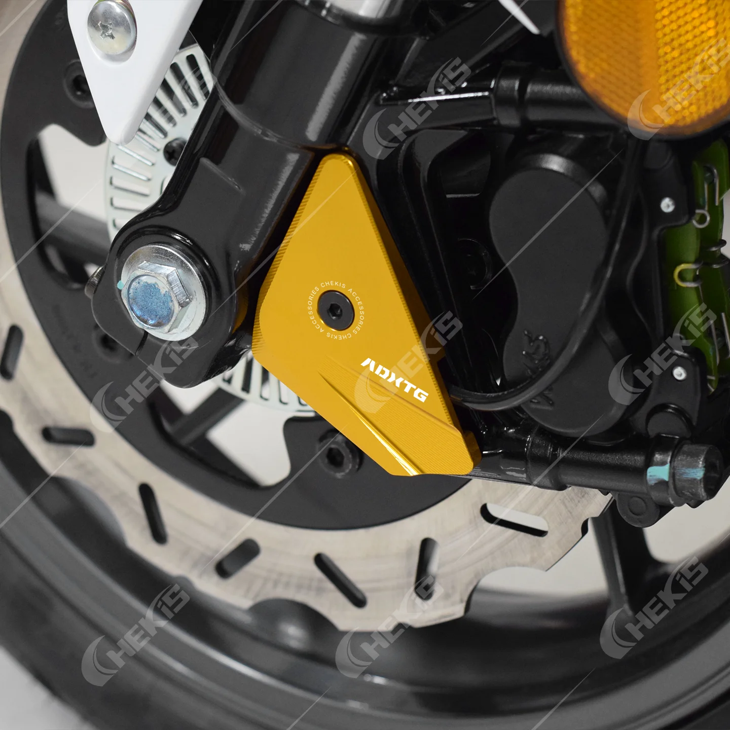 Chekis Is Suitable for Sym Adxtg400 Motorcycle Modification Parts, Front Wheel Abs Sensor Protective Cover, Sensor Brake Guard, Anti-Collision