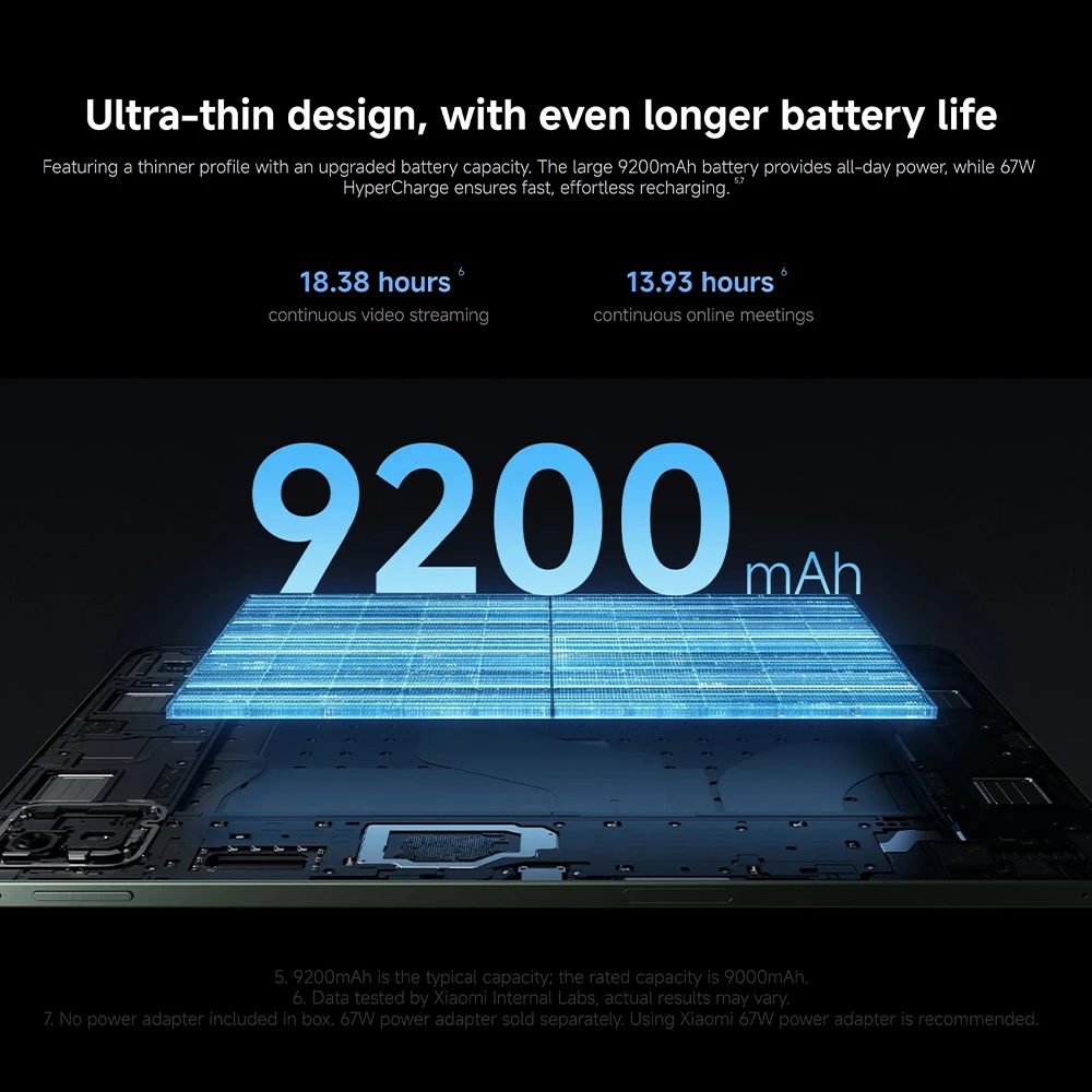 Versión Global Xiaomi Pad 8 Pro Tablet, Xiaomi Pad 8 Pro Tablet PC, 8 GB/256 GB, 12 GB/512 GB, Pantalla de 11.2 Pulgadas 3.2K, Wi-Fi 7, Batería de 9200 mAh 4