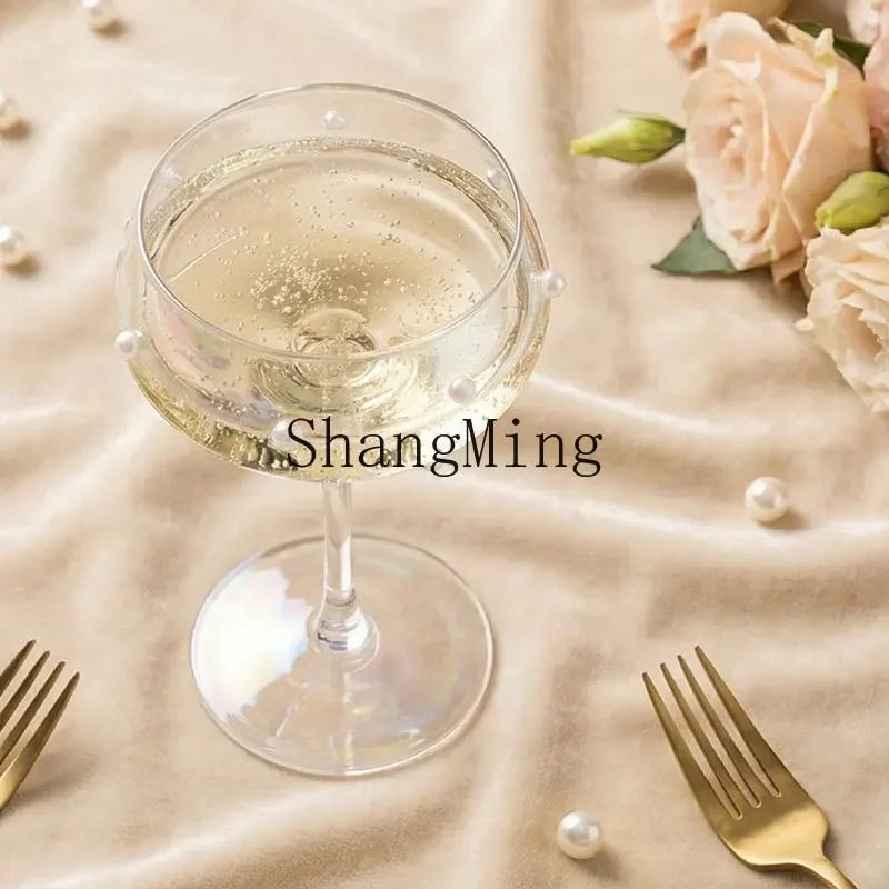 CL cute wind closing tower cup colorful bead point goblet cocktail special fruit wine high value martini cup
