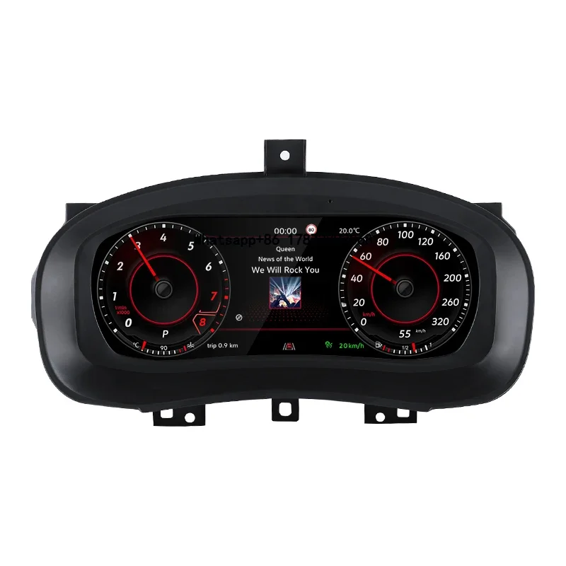 10.25inch LCD Digital Cluster for Skoda Fabia 2008-2014 10.25inch Dashboard Panel Speedometer Wireless Carplay