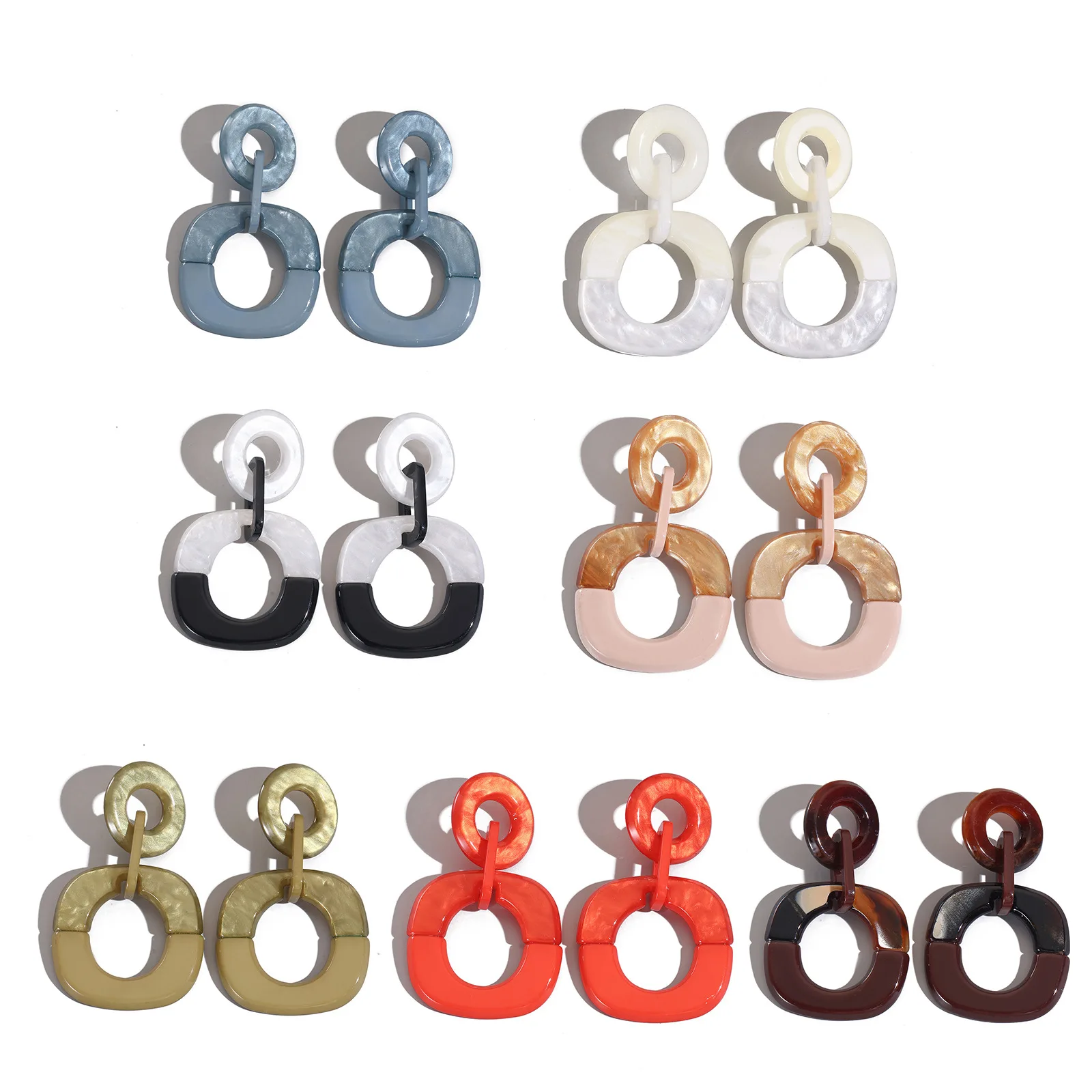DIY accessories Cross-border European and American popular simple personalized earrings, fashion trend versatile temperament sup
