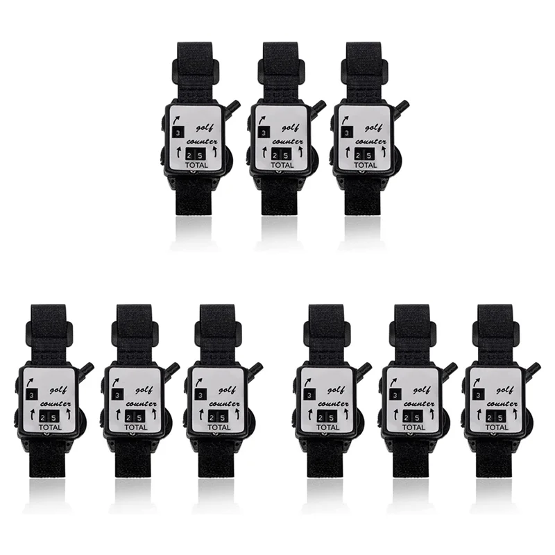 

9-комп. счетчик очков для гольфа, счетчик ударов для мини-гольфа, часы с сбросом в одно касание, счетчик очков для гольфа, Keeper-B60B