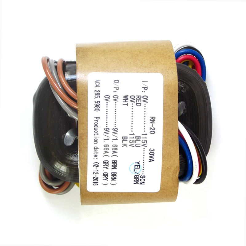 BAHOD 30w 9v*2 R Type Transformator voor HIFI Versterker Audio Accessoires