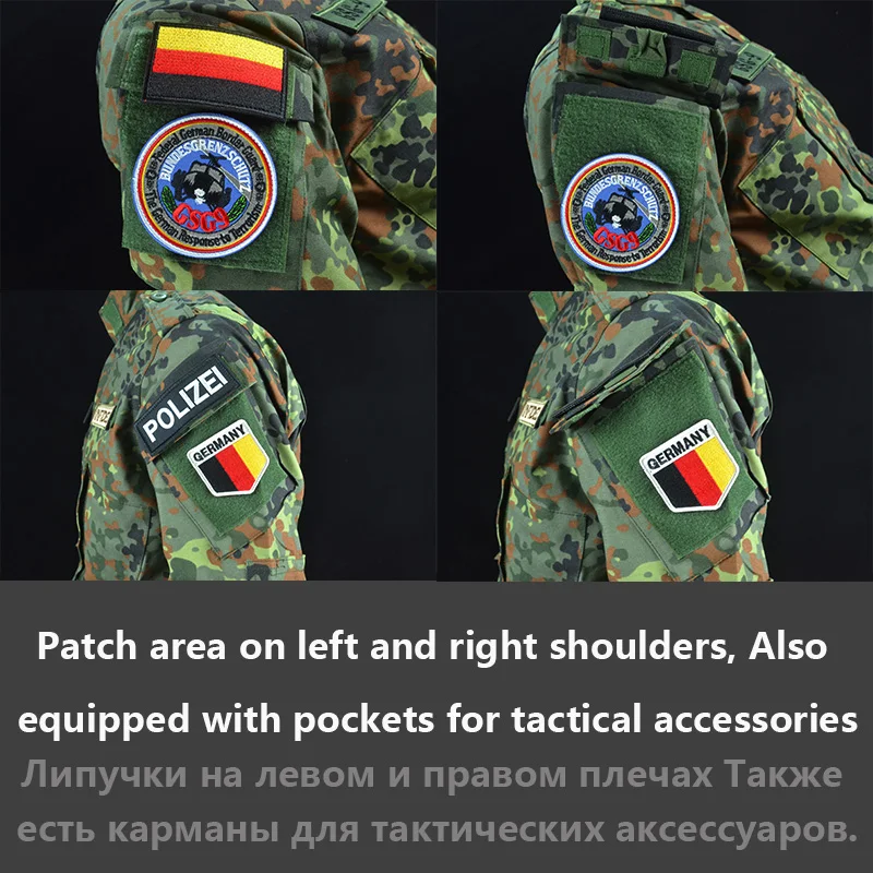 Mege Flectarn Uniforme Táctico ACU Camuflaje Parche Equipo CS - imagen 2