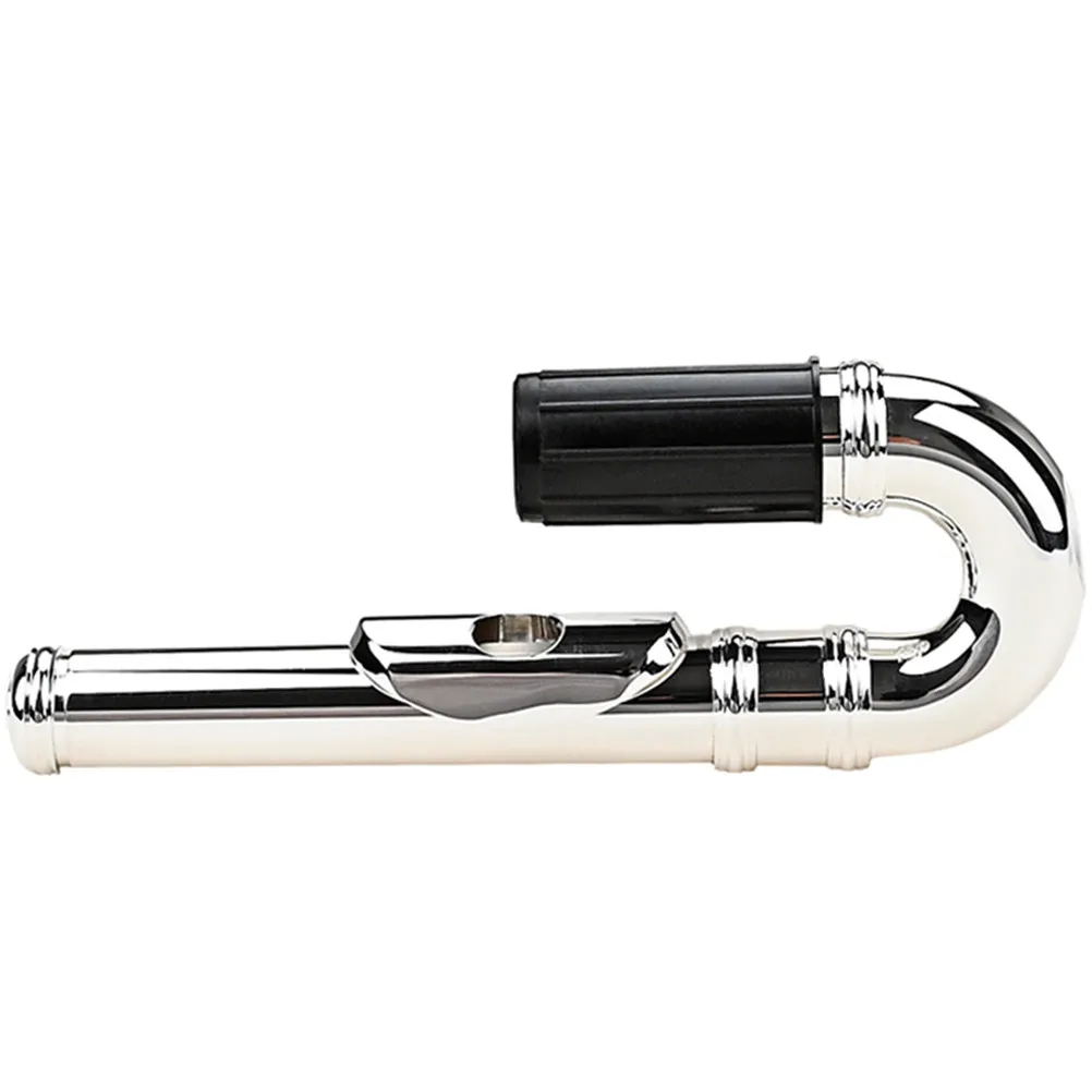 

Metal Flute Head Joint Long Replacement Mouthpiece Exquisite Lightweight Wind Instrument Part Easy to Carry Use Daily