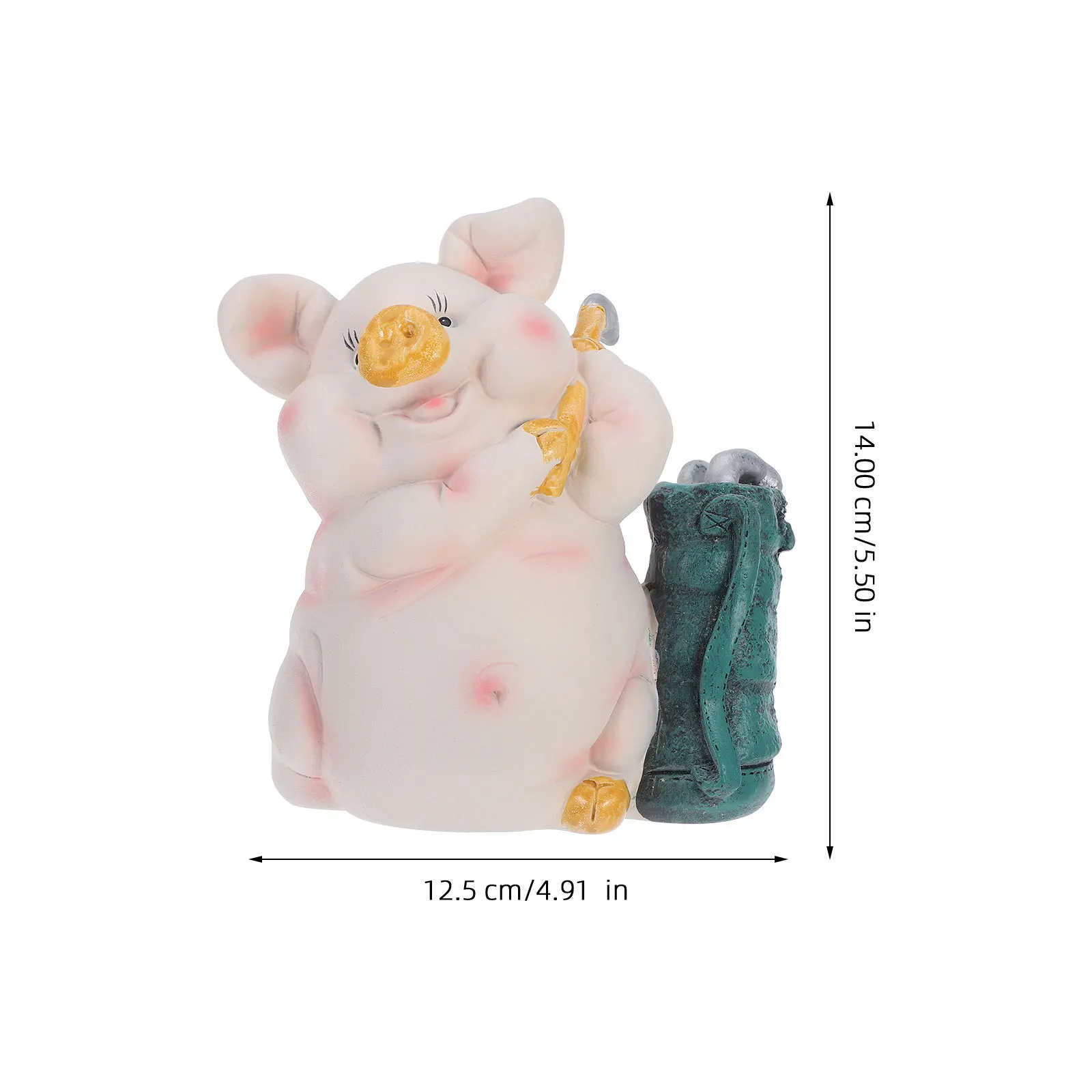 かわいい豚の形をした貯金箱、樹脂製の貯金箱、子供の誕生日パーティーの記念品、装飾的な貯金箱、コインや現金を入れる箱、豚の形をした貯金箱