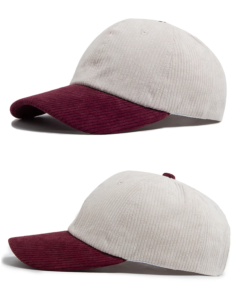 Winter Cord Weibliche Baseball Caps Herbst Casual frauen Hut Fashion Outdoor Sport Männer Kappe Zwei Farbe Passenden Hip Hop hüte – Detail 9