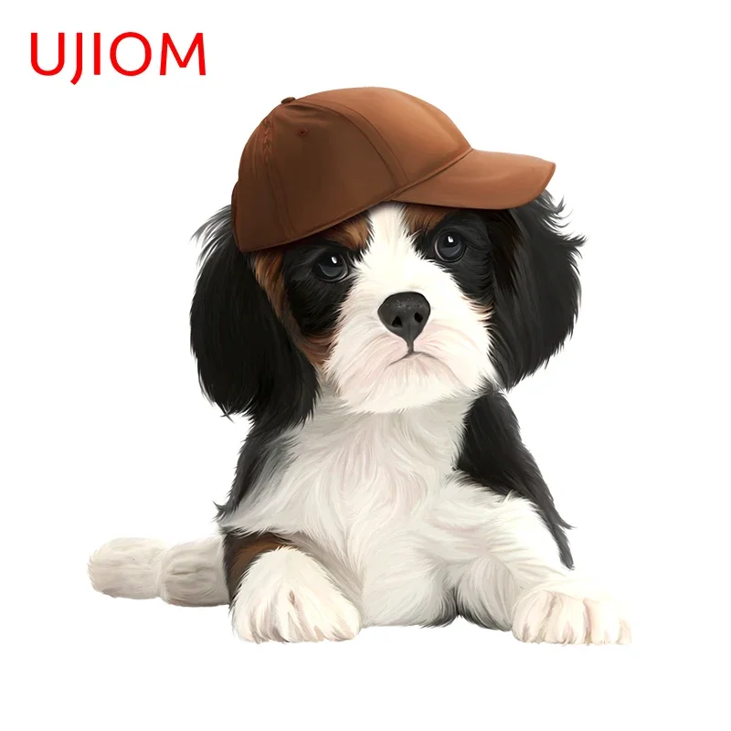 UJIOM Cute Puppy Personalise Switch Panel Sticker Funny Decals Para Sala Bedroom Decoration Wall Stickers Moisture Proof