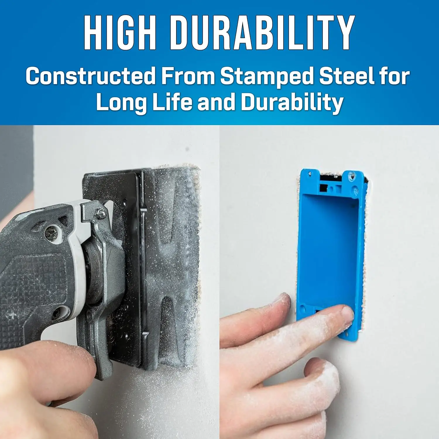 เครื่องตัดอเนกประสงค์แบบสั่นสำหรับผนังยิปซัม ติดตั้งกล่องไฟฟ้าแบบช่องเดียวได้อย่างรวดเร็วและแม่นยำ