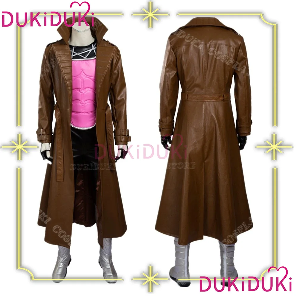 

Halloween Gambit Cosplay Costume Man Leather Trench Coat Vest Full Set and Individual Items Are Sold Custom Size