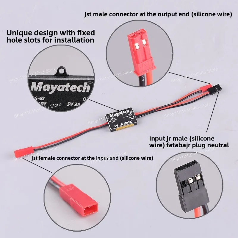 Понижающий модуль дрона 5 В 12 В, регулируемый через мини-модель самолета UBEC-3A 6s