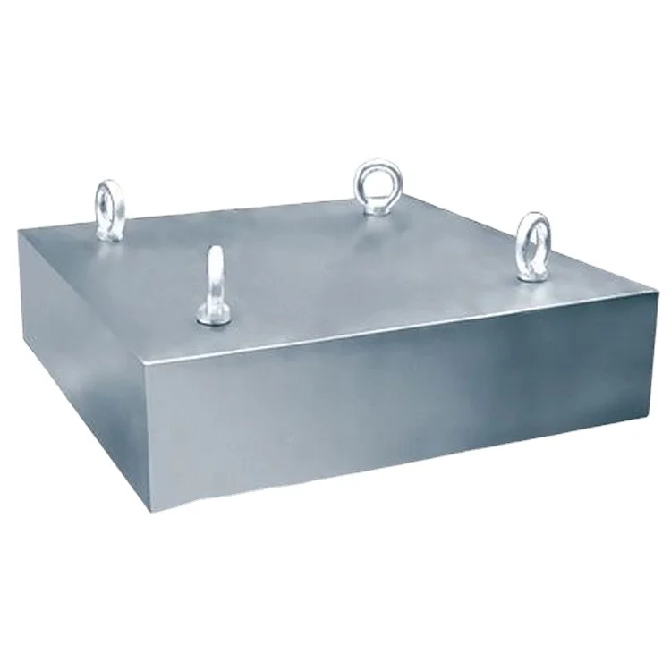 #15 X 300 X 500 mm Stainless Steel Strong Power Magnetic Plate Separators Suspended Permanent Magnet Block for Nails, Steel, Etc