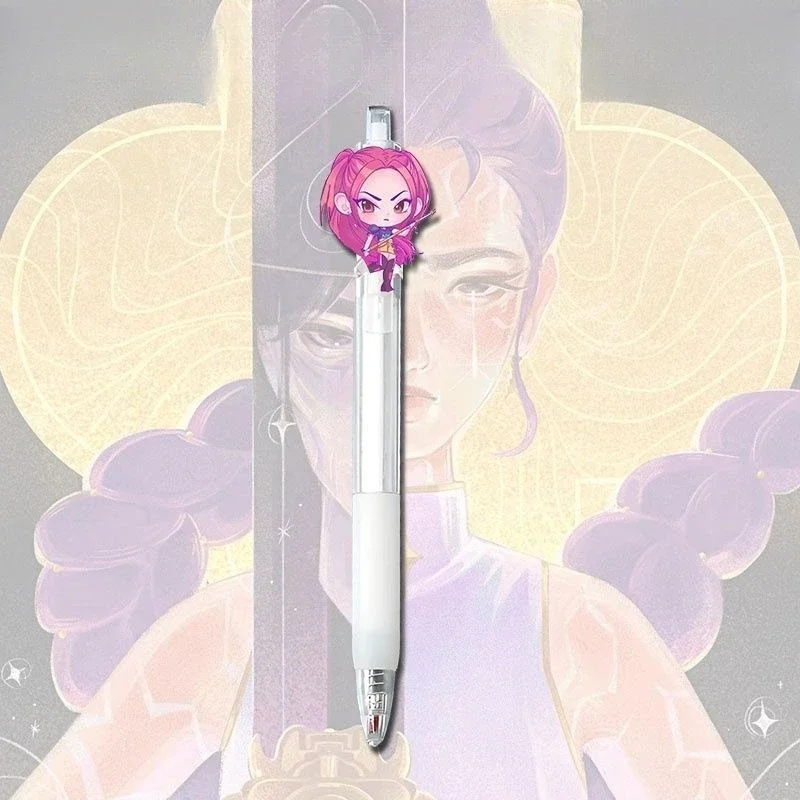 3 قطعة KPop شيطان الصيادين القلم الأسود طالب تأخذ امتحان الكتابة رسم لعبة أنيمي الكرتون الشكل القرطاسية لوازم الدراسة الاطفال هدية #4