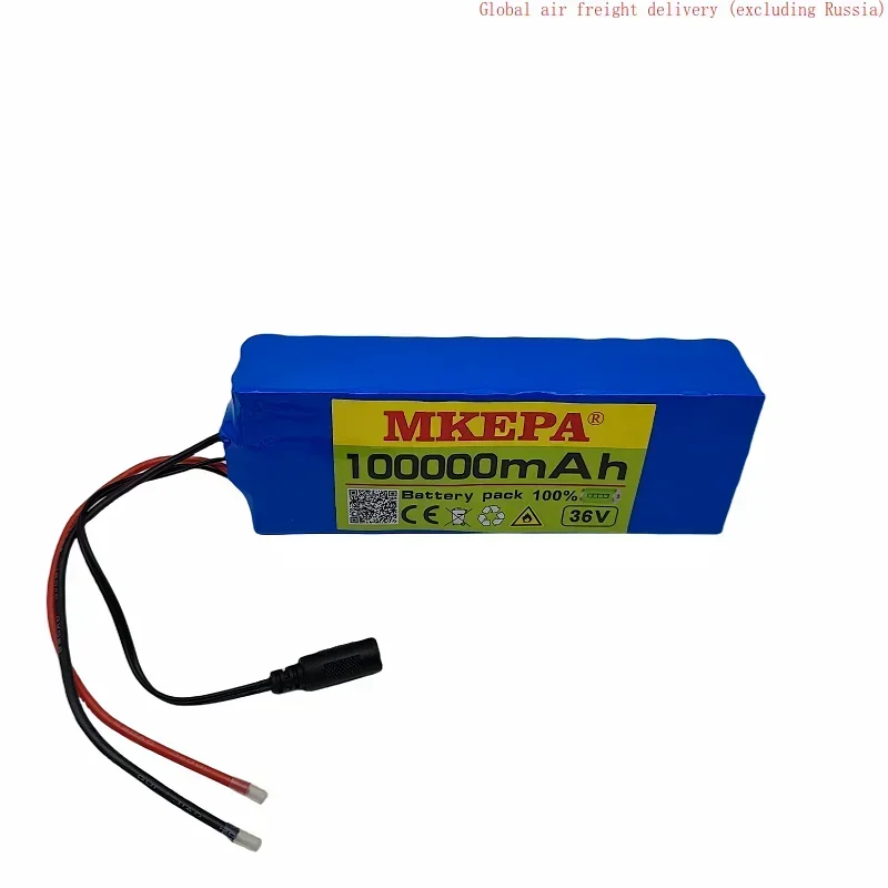 high-capacity10S2P 36V 10Ah electric scooter battery 18650 lithium-ion 500W high-power electric motorcycle bicycle optional plug