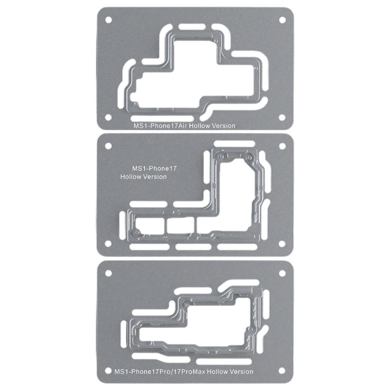 machined-aluminum-circuit-board-heating-module-with-open-center-layout-and-alignment-grooves-for-mijing-irepair-ms1-d2rd